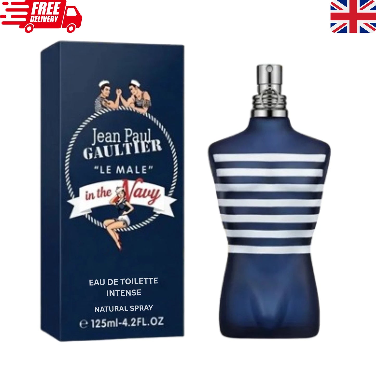 Jean Paul Gaultier Le Male In The Navy EDT 125ml (4.2oz) Men's Spray | Genuine | Brand New & Sealed