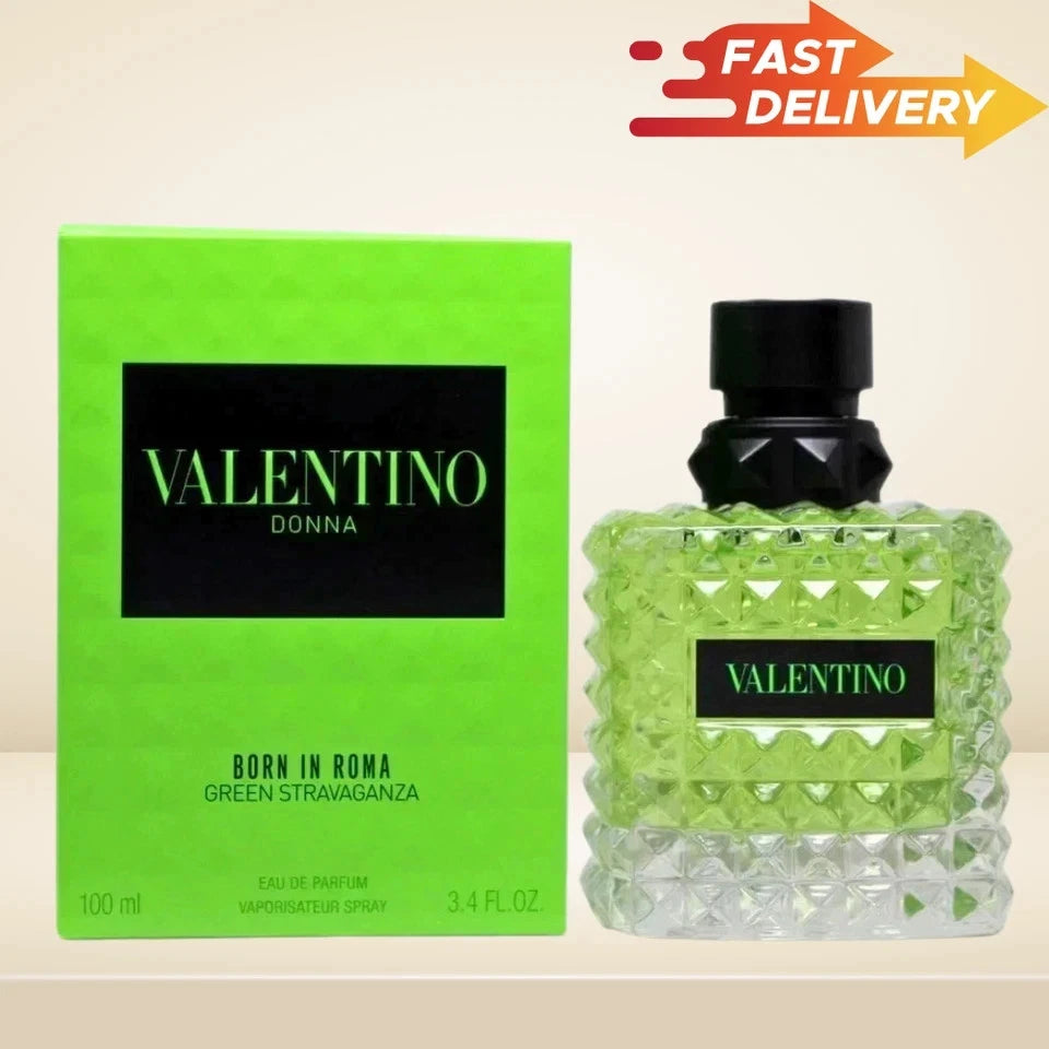 Valentino Donna Born In Roma Green Stravaganza Eau De Parfum 100ml For Women | New & Sealed Luxury Fragrance