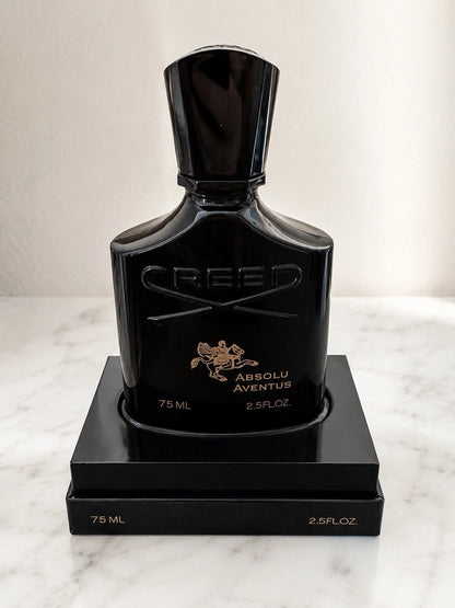 Creed Absolu Aventus Empty Black Bottle 75ml | Original Collectible Fragrance Bottle