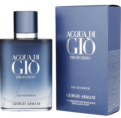 Acqua Di Gio Profondo Eau De Parfum Spray 50ml 100ml 200ml For Men | Giorgio Armani Luxury Fragrance