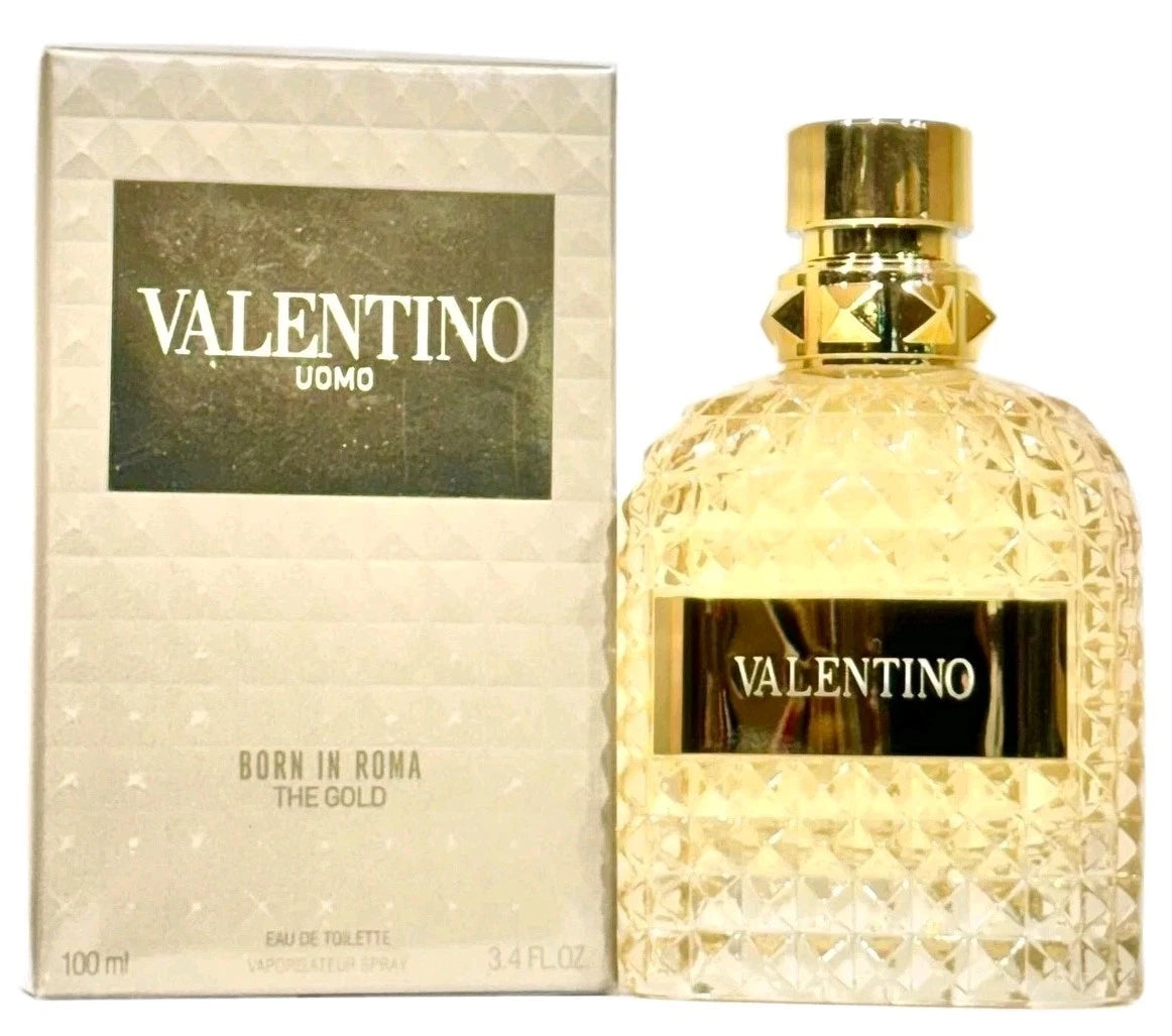 Valentino Uomo Born In Roma The Gold Limited Edition EDT 100ml / 3.4oz | Authentic Men's Luxury Fragrance