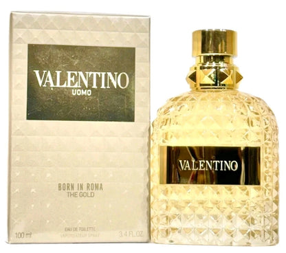 Valentino Uomo Born In Roma The Gold Limited Edition EDT 100ml / 3.4oz | Authentic Men's Luxury Fragrance