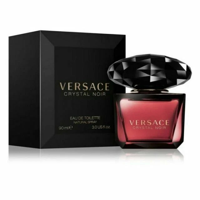 Versace Crystal Noir Eau De Toilette Spray 90ml For Women | New Boxed & Sealed Luxury Perfume